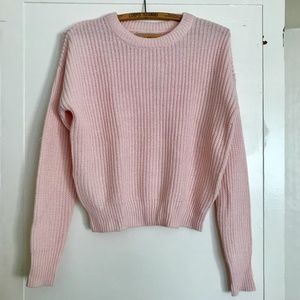 URBAN OUTFITTERS SOFT LIGHT PINK SWEATER